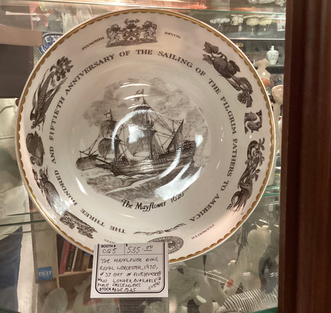 Royal Worcester The Mayflower Bowl 350th Anniversary