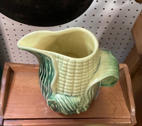 Vintage 1940's Stanford Pottery Corn Pitcher