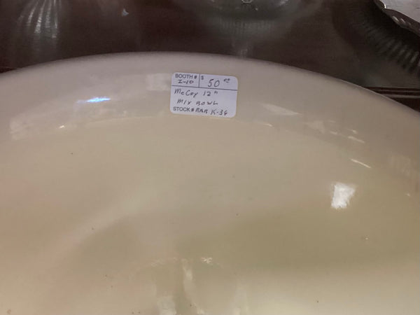 McCoy 12" Mixing Bowl w/ Pink & Blue Striipes