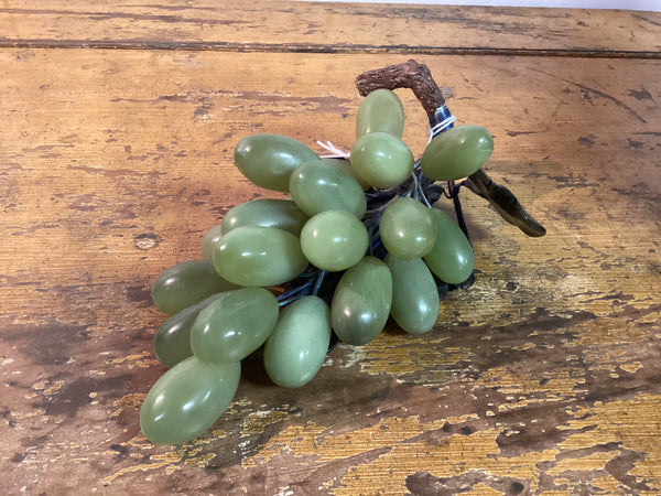 Jade Grape Cluster w/ Leaves and Stem