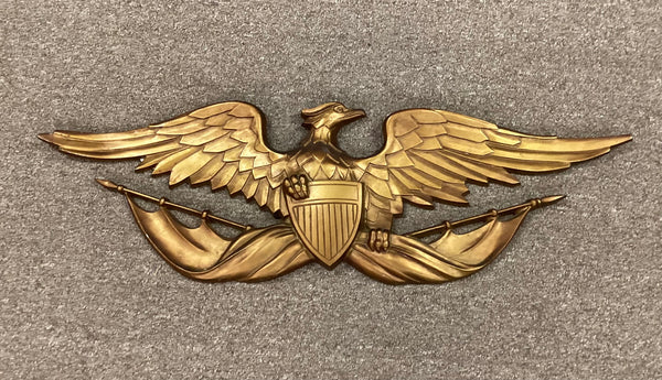 Sexton Metalcraft Gold-Toned Metal American Eagle Wall Decor