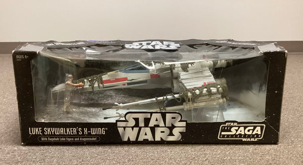 Star Wars Saga Collection Luke Skywalker’s X-Wing w/ Dagobah Luke and Dragonsnake Set NIB