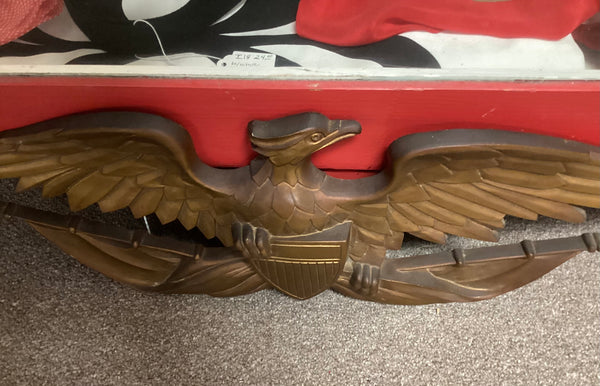 Sexton Metalcraft Gold-Toned Metal American Eagle Wall Decor