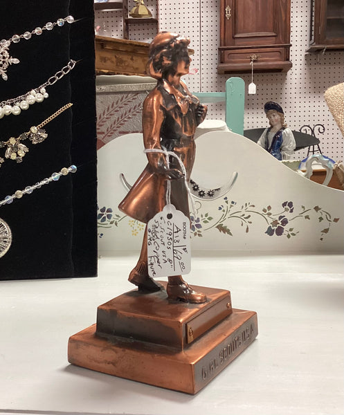 Marjorie Daingerfield Girl Scouts USA Copper Statuette