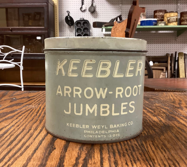 Keebler Arrow Root Jumbles Vintage Advertising Tin