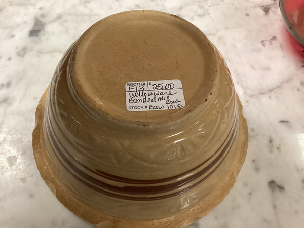 Yelloware Banded Mixing Bowl