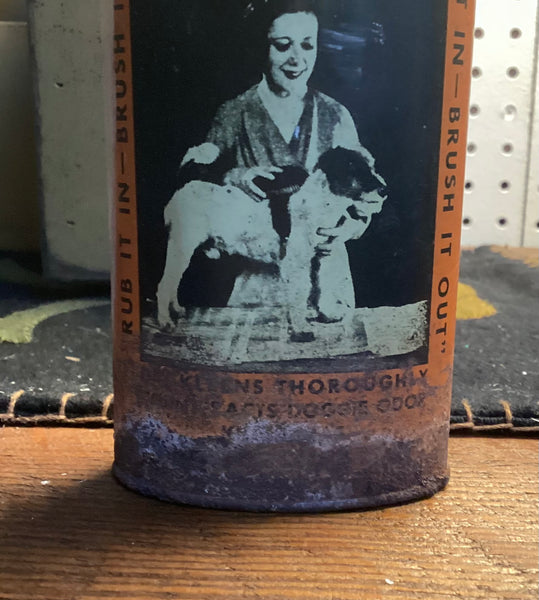 Hartz Mountain Products Dri-Kleen Dog Bath Advertising Tin