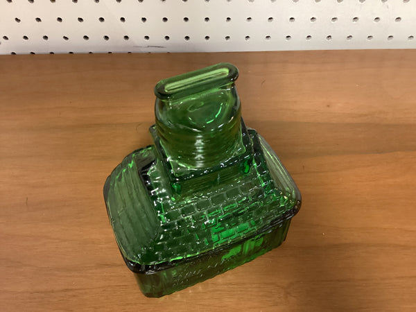 Wheaton N.J. Green Glass Bank Flint Glass Manufacturers