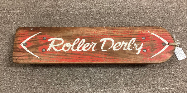 Vintage Wooden Roller Derby Skateboard