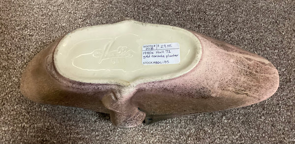 Vintage Hull 71 Gold Luster Parchment Console Planter