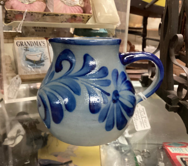 Salt Glazed Handmade German Pottery Pitcher