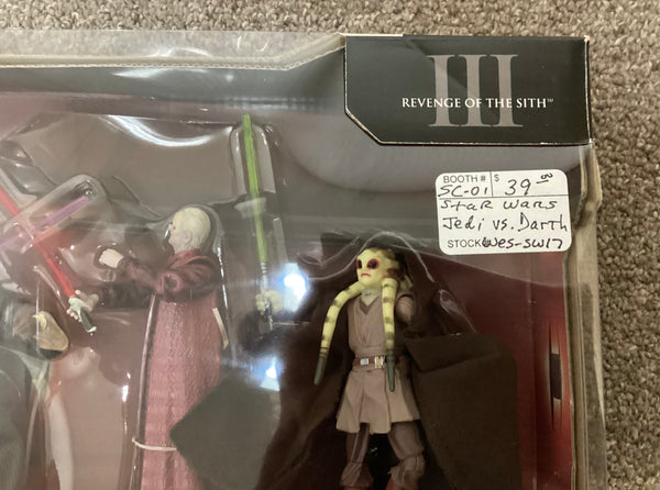 Star Wars Battle Pack Play Set Jedi vs Darth Sidious NIB