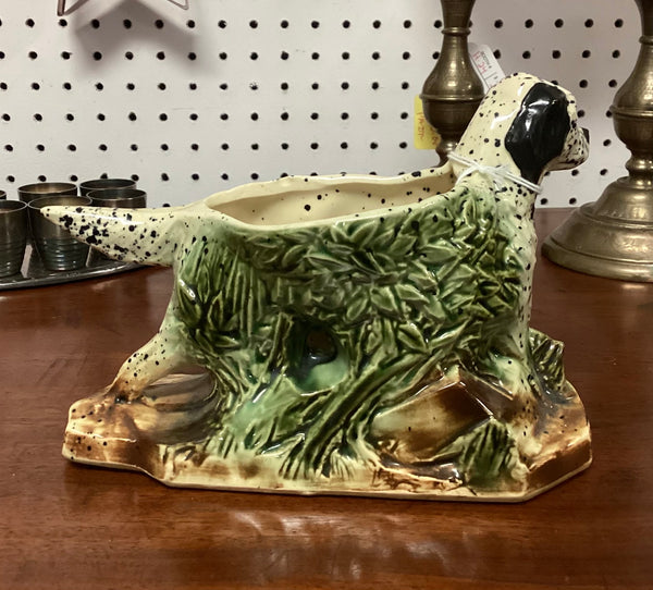 McCoy Pottery English Setter Dog Planter