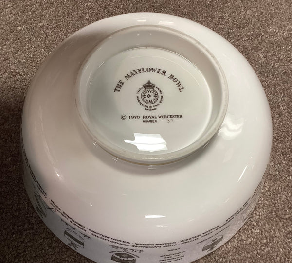 Royal Worcester The Mayflower Bowl 350th Anniversary