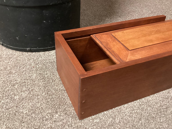 Wood Candle Box w/ Slide Top