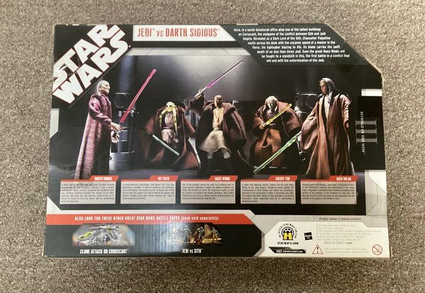 Star Wars Battle Pack Play Set Jedi vs Darth Sidious NIB