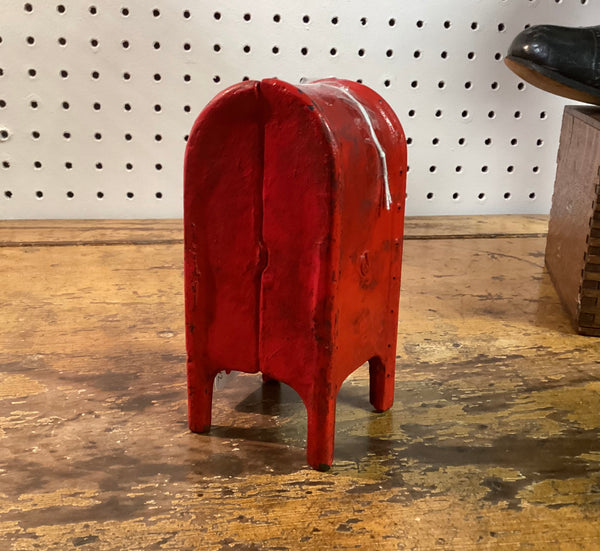 Painted Cast Iron U.S. Mail Box Coin Bank