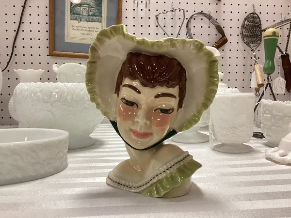 Ceramic Arts Studio “Barbie” Lady Head Vase