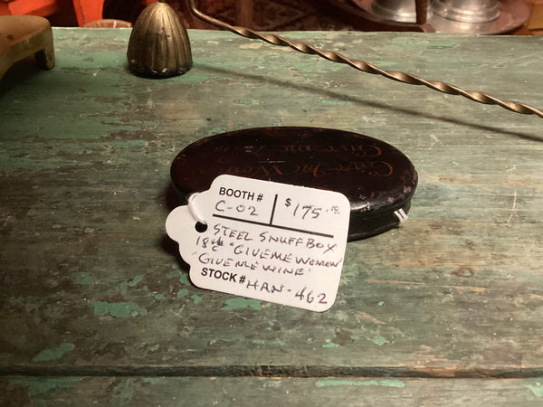 Antique 18th Century Steel Snuff Box