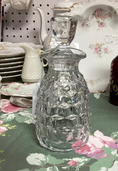 Fostoria American Clear Ketchup Bottle w/ Stopper