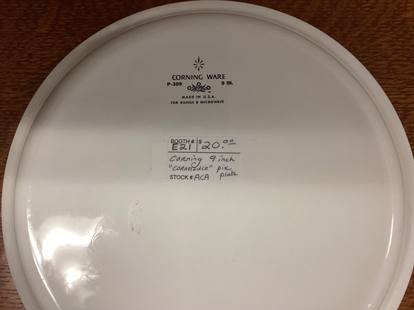 Corningware Blue Cornflower 9" Pie Plate