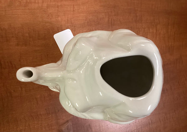 President Ronald Reagan White Ceramic Caricature Teapot by Hall 3099
