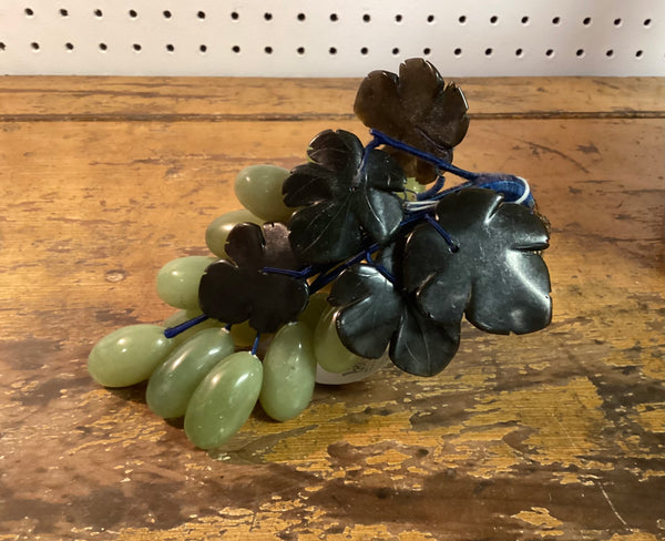 Jade Grape Cluster w/ Leaves and Stem