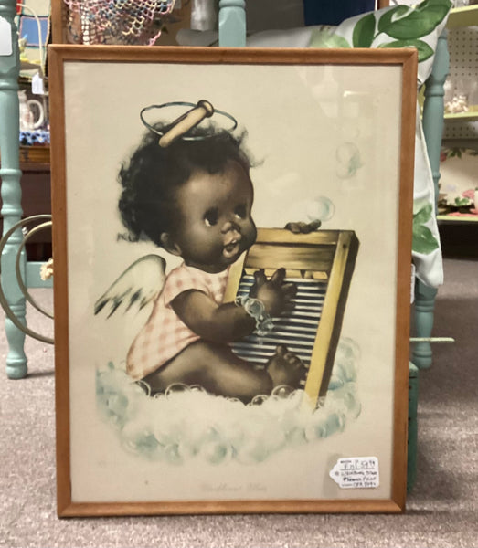 Washboard Blues Framed Vintage Print