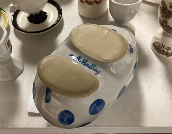 M. A. Hadley Pottery Polka Dot Piggy Bank