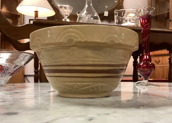 Yelloware Banded Mixing Bowl