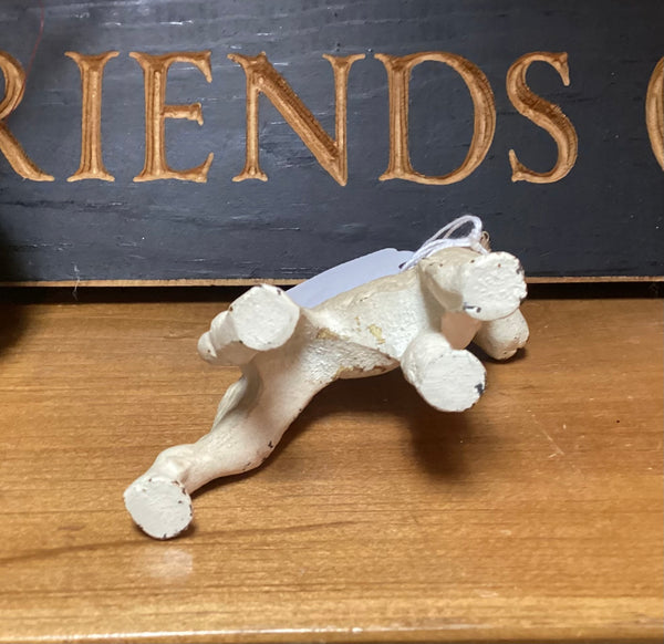 Hubley Miniature Painted Cast Iron Airedale Dog Figure