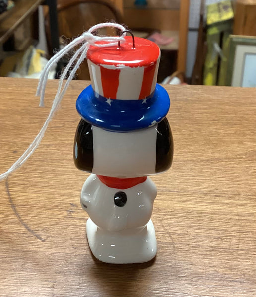Vintage 1966 Uncle Sam Snoopy Ornament Made in Japan