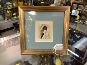 Framed Marie Laurencin "Le Chapeau Sur Les Yeux"