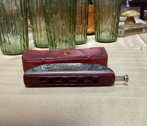 Hohner Vintage 1950’s Chrometta 8 Harmonica Key of C w/Case