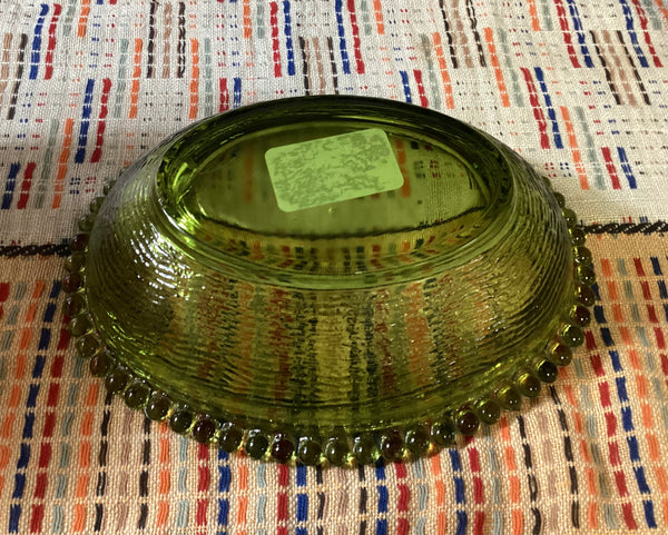 Indiana Glass Hen on Nest Dish Olive Green