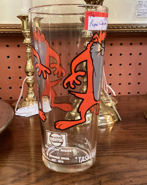 Pepsi 1973 Collectors Series Tasmanian Devil Glass