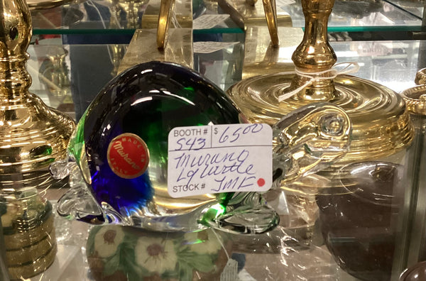 Murano Handblown Art Glass Turtle