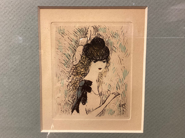 Framed Marie Laurencin "Le Chapeau Sur Les Yeux"
