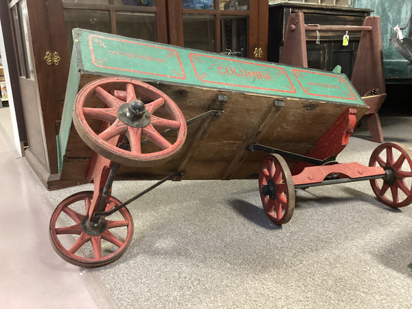 Vintage Painted Wooden Wagon