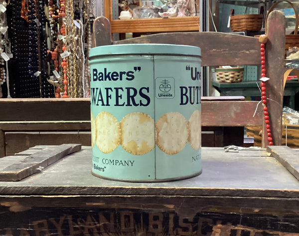National Biscuit Co. Uneeda Bakers Butter Wafers Vintage Advertising Tin