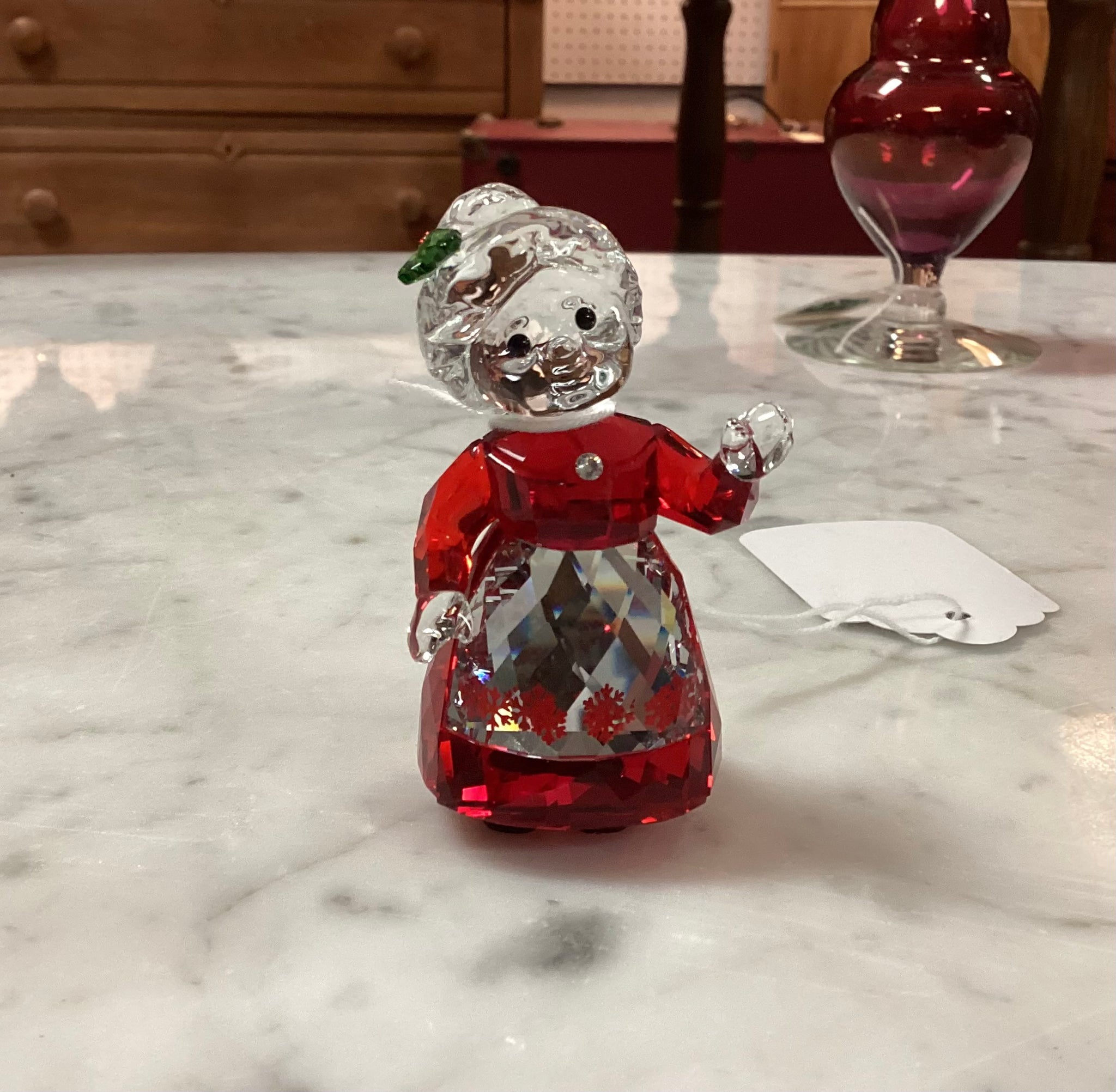 Swarovski Crystal Mrs. Claus Figurine