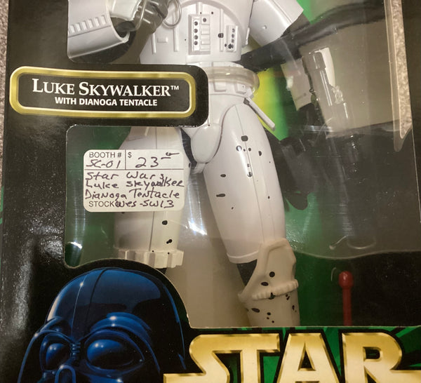 Star Wars Power of the Force Luke Skywalker w/ Dianogo Tentacle Action Figure NIB