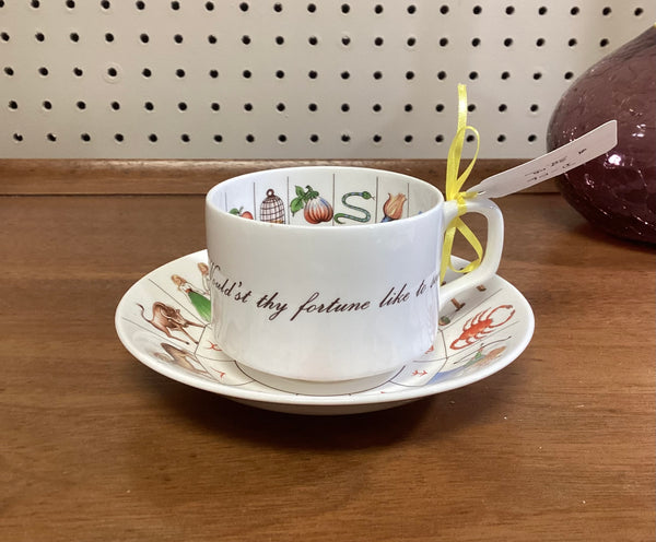 Royal Kendal Fine Bone China 1985 Fortune Telling Teacup