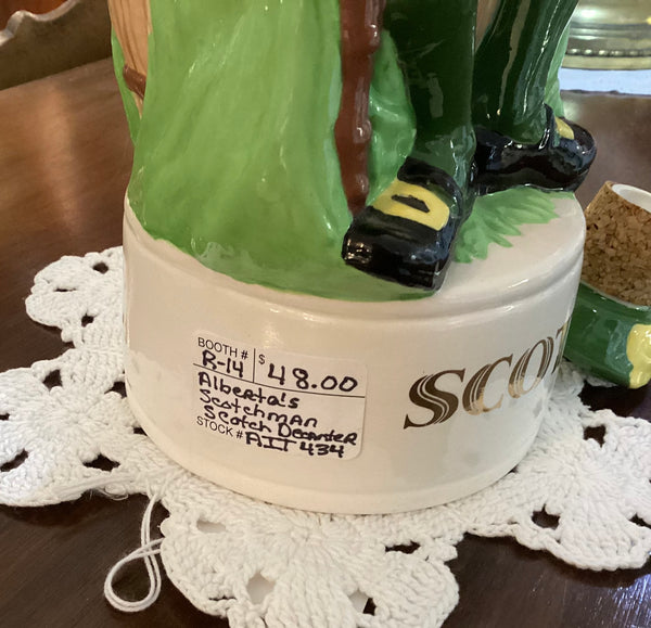 Alberta’s Molds Ceramic Figural Scotsman Scotch Decanter