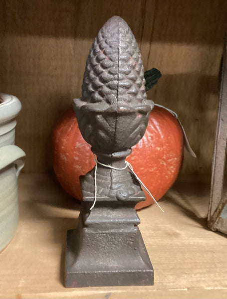 Vintage Cast Iron Acorn Finial