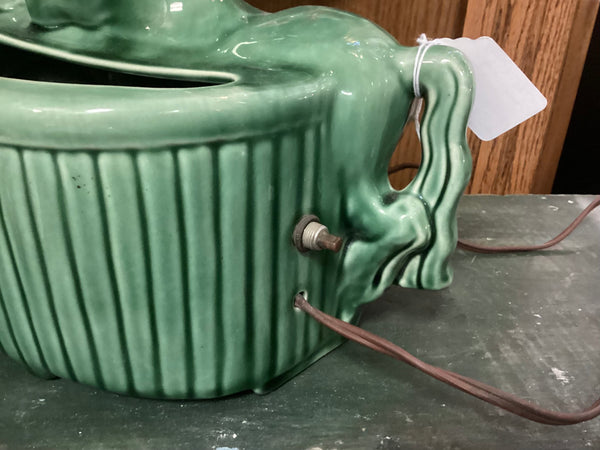 Green Ceramic Horse TV Lamp