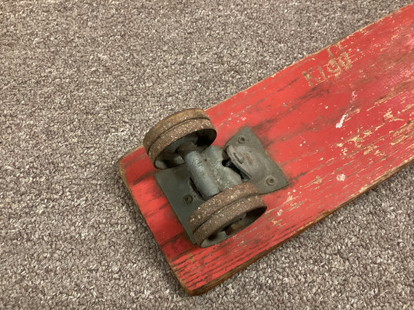 Vintage Wooden Roller Derby Skateboard