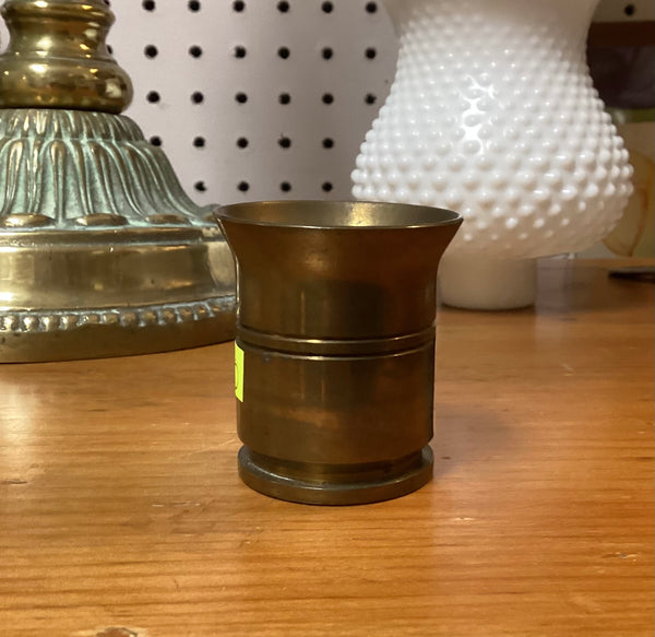 Japanese Brass Shell Shot Glass