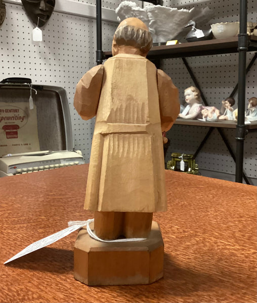 Anri 1950’s Hand Carved Wood Pediatrician Figure