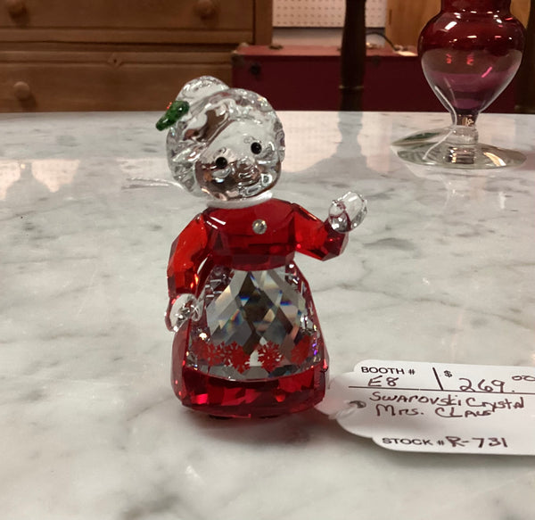 Swarovski Crystal Mrs. Claus Figurine